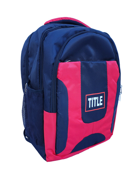 Title Gym Backpack: Black and Red